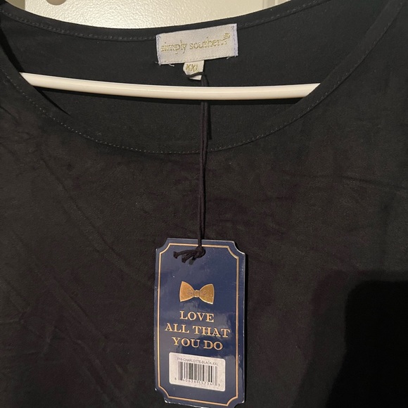 Simply southern black velvet suede dress. Brand new with tags. - Picture 4 of 5